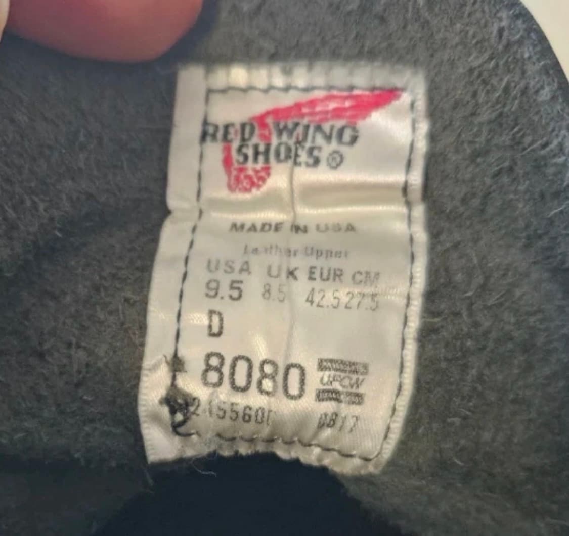 [레드윙/아이언레인저] 8080 블랙 / 9.5D 상품이미지3