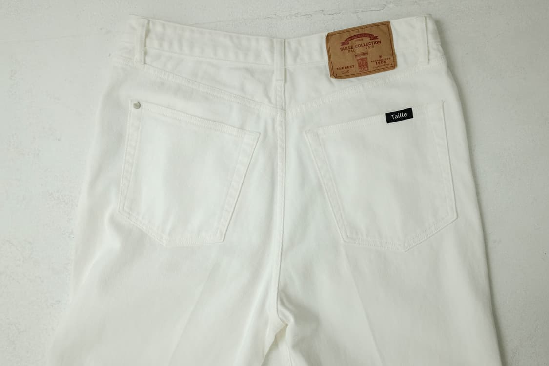 TAILLE 타일레 데님 트라우저 화이트 (3사이즈-32,33사이즈) 상품이미지10