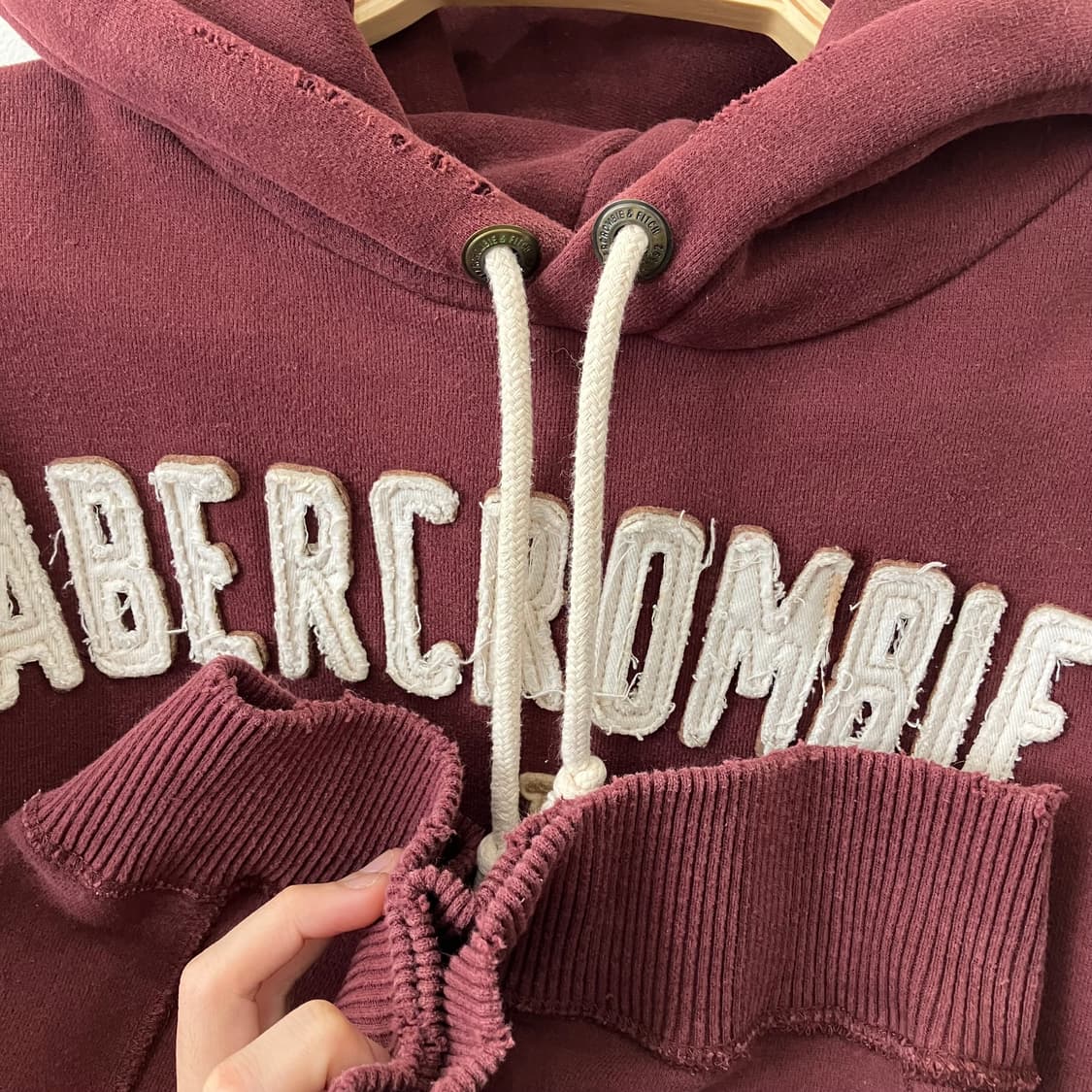 401 아베크롬비 후드티 와인 상품이미지6