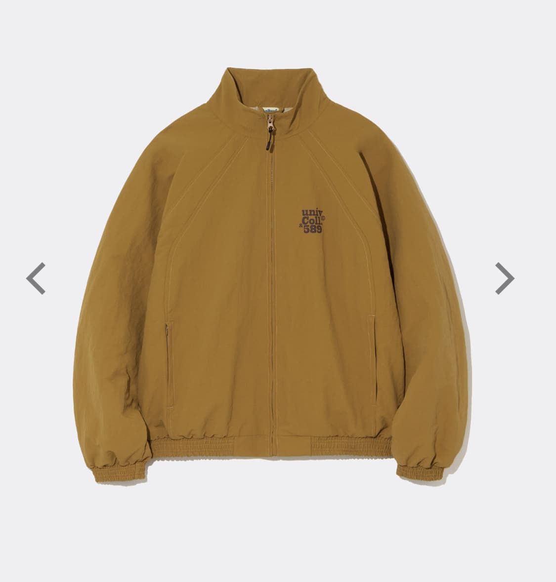 테켓 UNIV COLL ZIP-UP JACKET-CAMEL 상품이미지1