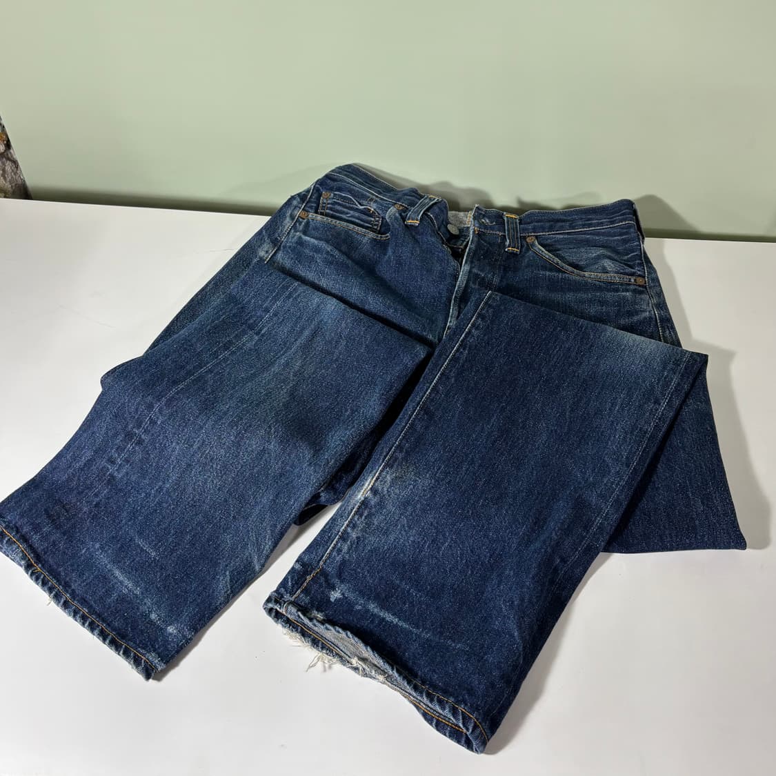 32 90s 리바이스 LVC 201XX 발렌시아 신치백 데님팬츠 상품이미지6