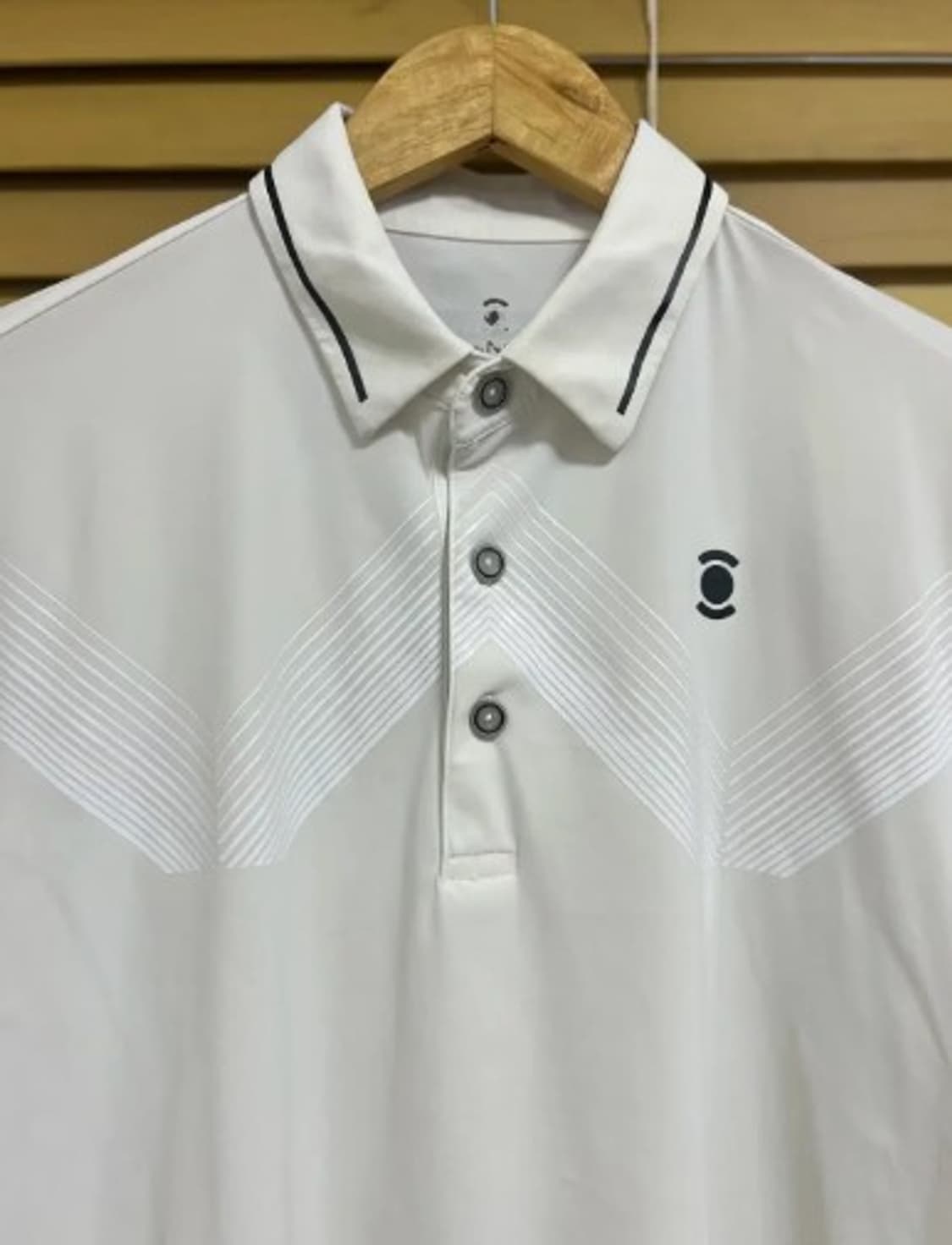 와이드앵글 남성 아이보리 기능성카라긴팔티셔츠 95 상품이미지1