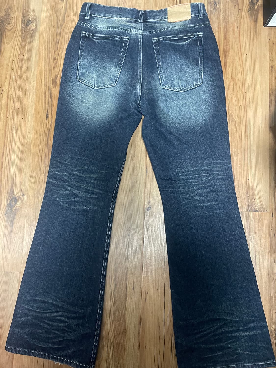 엘무드 슬래시 플레어 데님 트루블루 48 상품이미지7