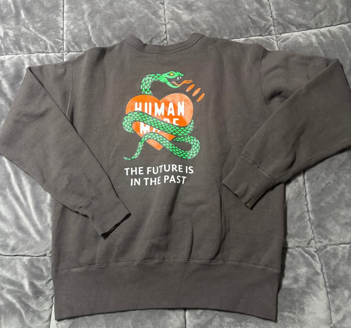 휴먼 메이드 츠리아미 스웨트셔츠 블랙 XL 상품이미지4