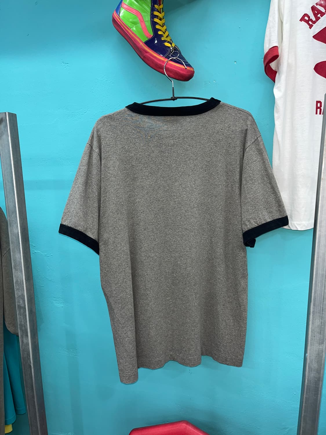 90s USA 오리지널 스누피 링거 반팔티 L 상품이미지7