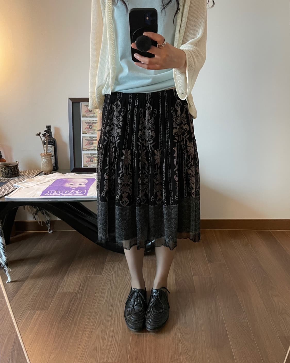 patterned skirt 상품이미지8