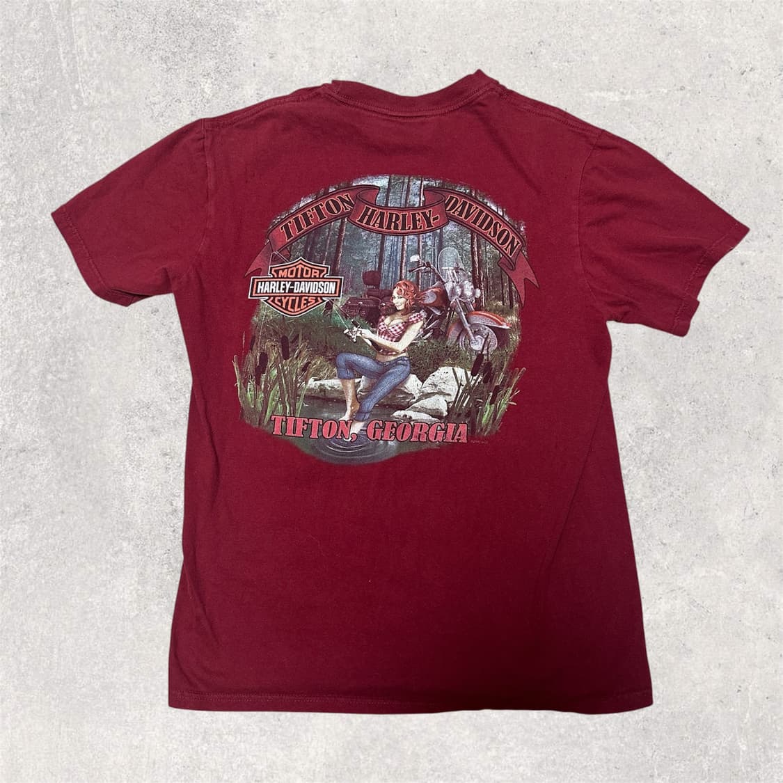 할리 데이비슨 그래픽 반팔 튜블라 티셔츠 S 상품이미지1