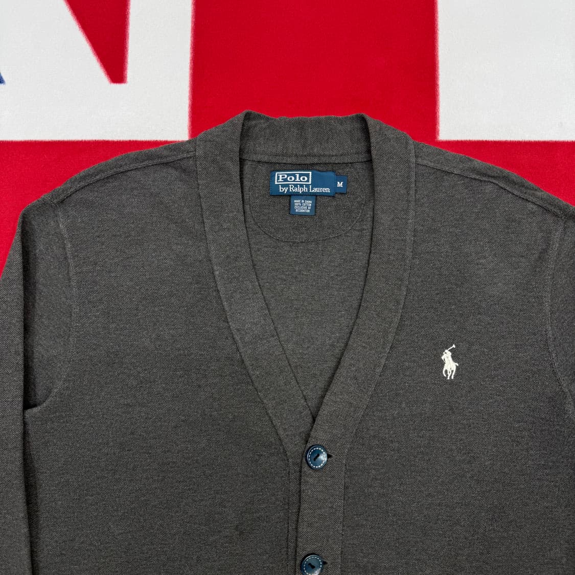 폴로 코튼 가디건 M 상품이미지3