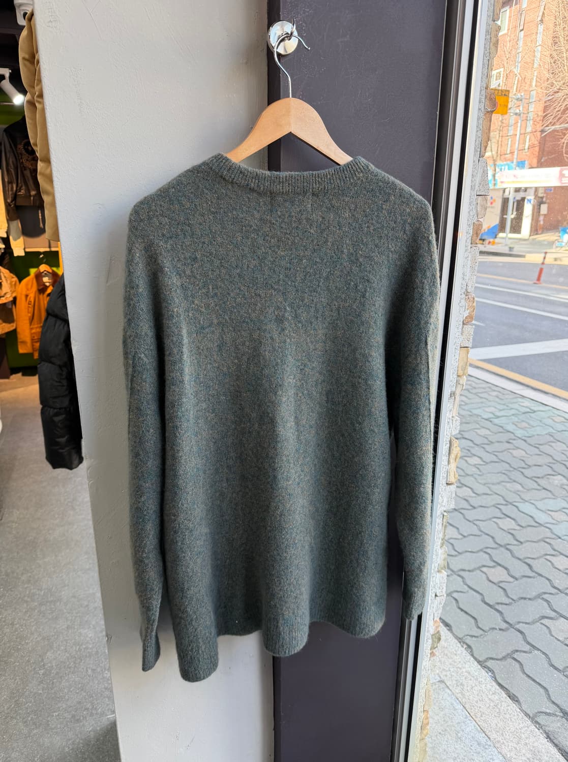 50/ 솔리드옴므 카멜 알파카 스웨터 니트 상품이미지6