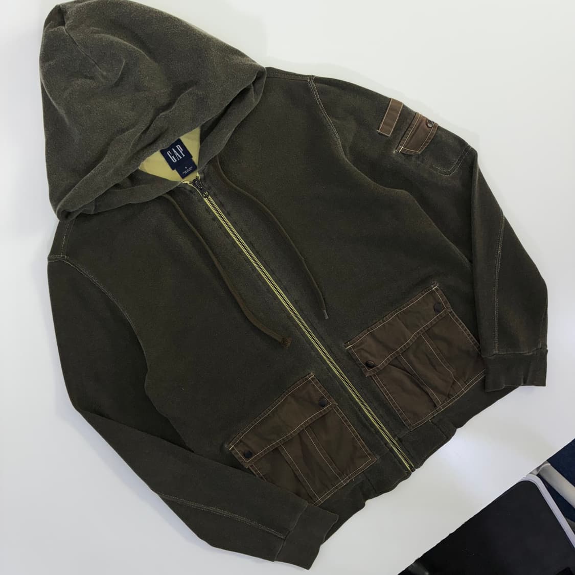 Gap  갭 00's 딥카키 후드집업 상품이미지2