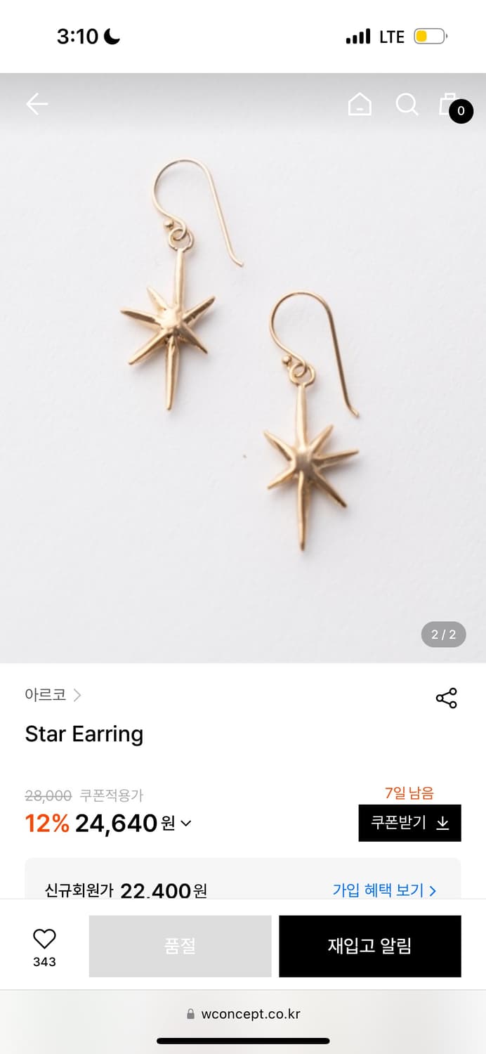 Arco Star Earring  상품이미지5