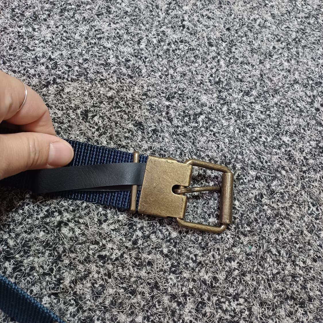 빈티지 벨트 네이비  상품이미지3