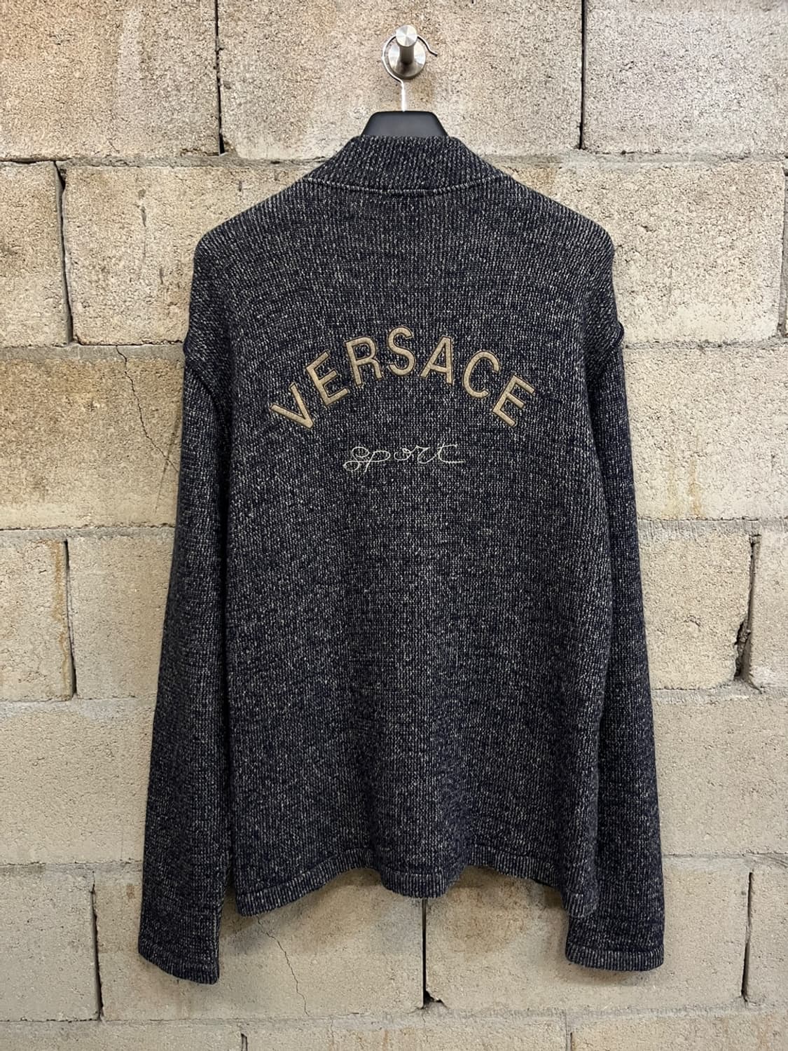 베르사체 울 니트 집업 상품이미지3