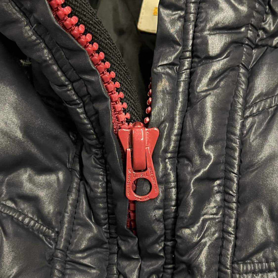 [정품/L] 디젤 블랙 패딩 점퍼 b14 상품이미지6