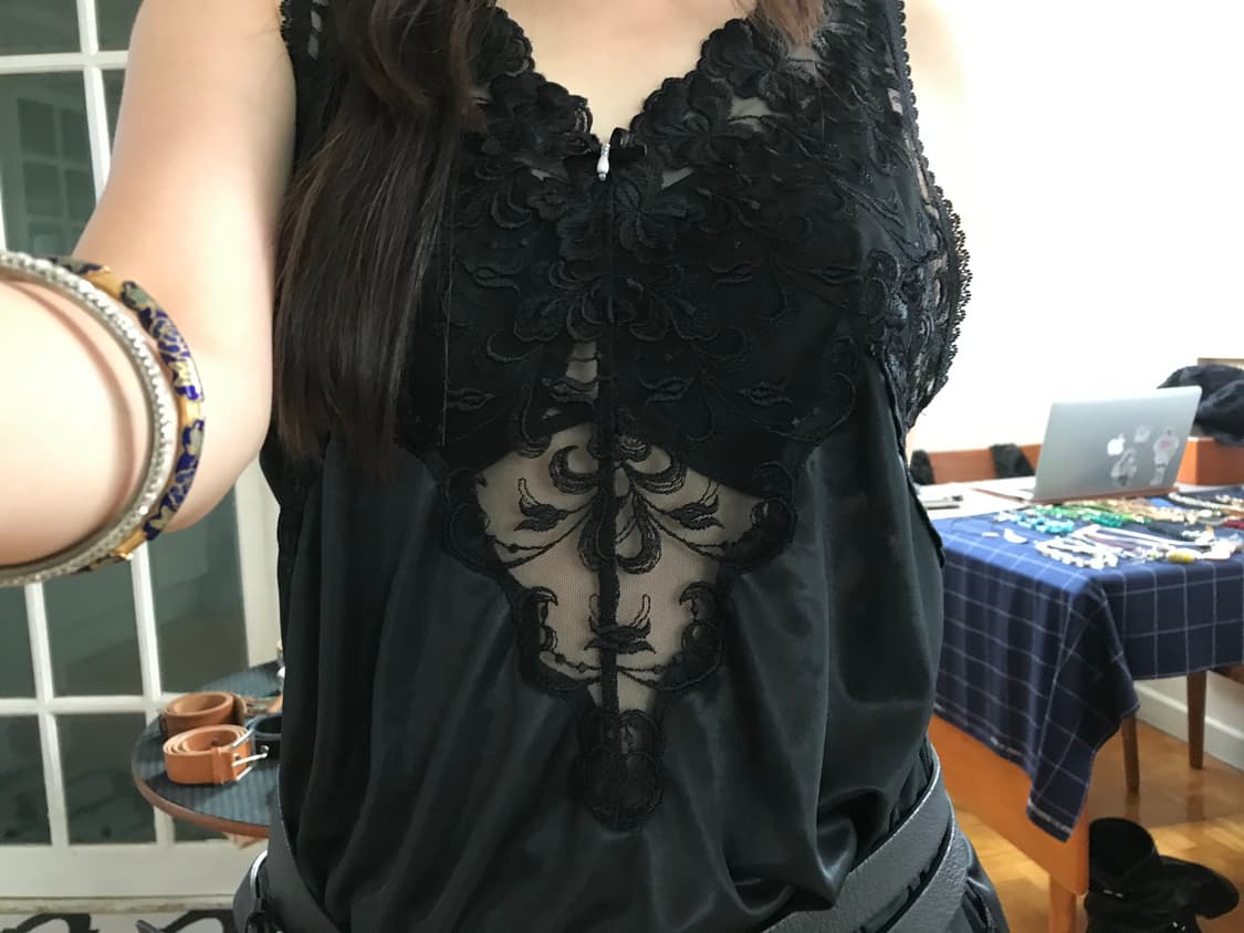 vintage lace sleeveless 상품이미지5