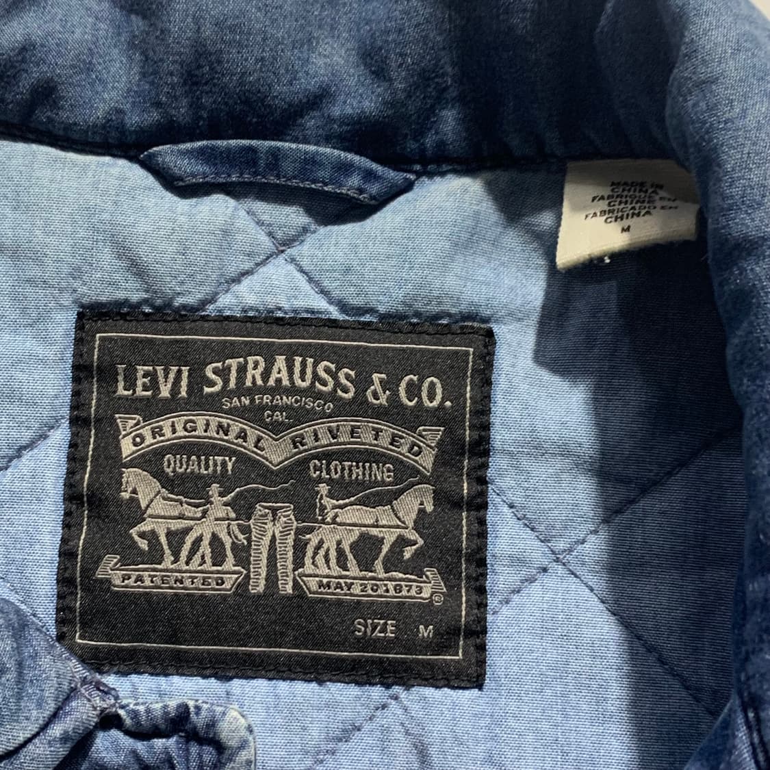 리바이스 데님 퀼팅 코치 자켓   상품이미지4