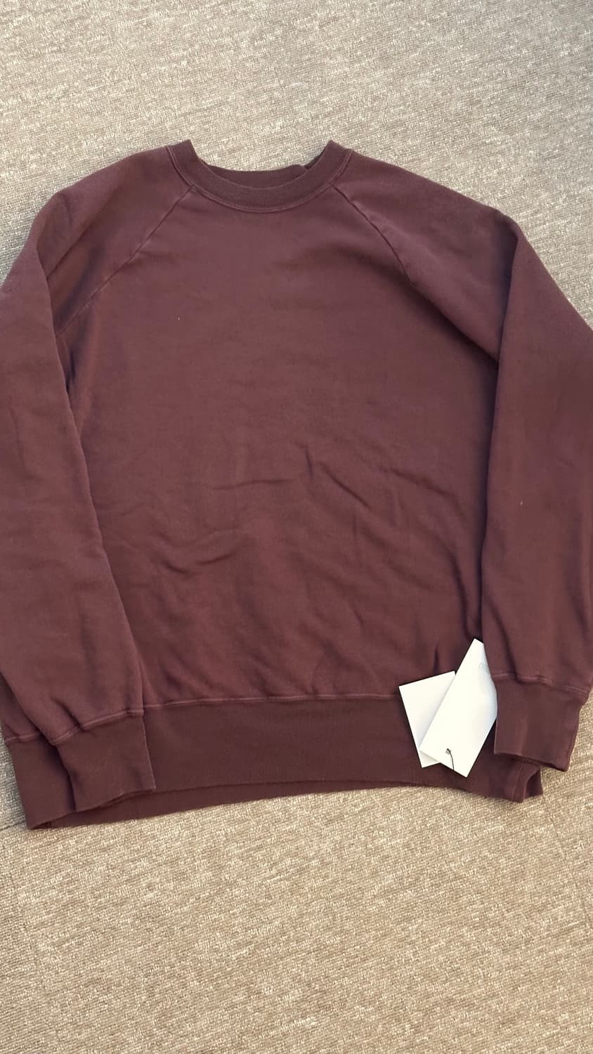 아프레쎄 빈티지 스웻 버건디 3 상품이미지1