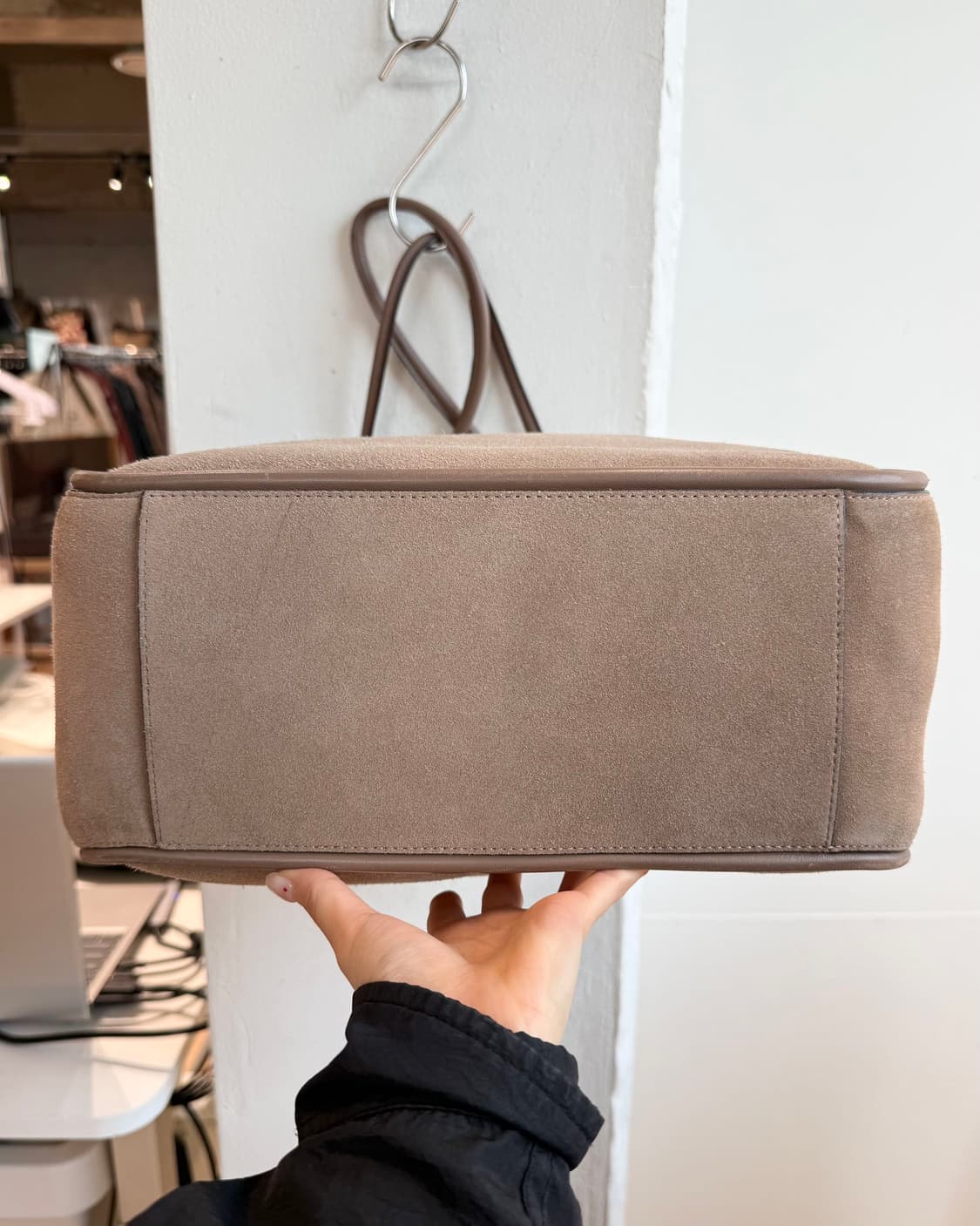 브루넬로 쿠치넬리 브라운 모닐리 스웨이드 토트백  상품이미지6