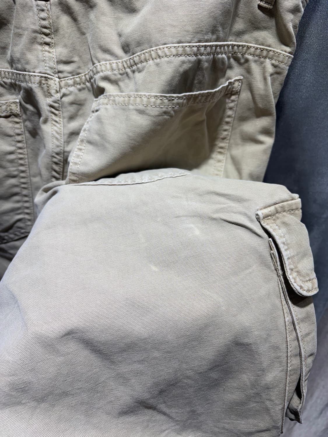 35in ZARA 자라 4포켓 절개 베이지 카고팬츠 상품이미지8