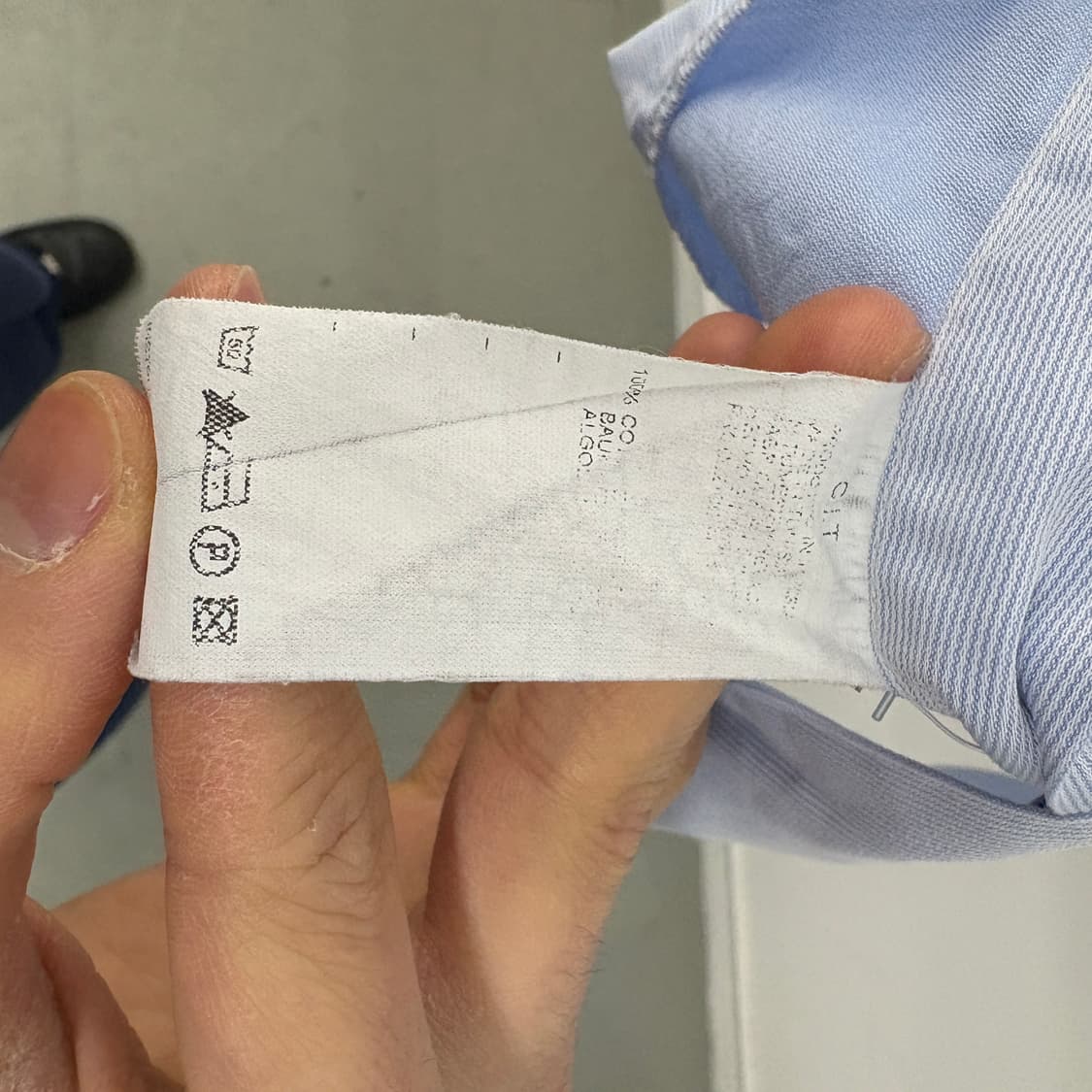 알마니 스트라이프 긴팔 셔츠 하늘색 남성 XL 상품이미지7