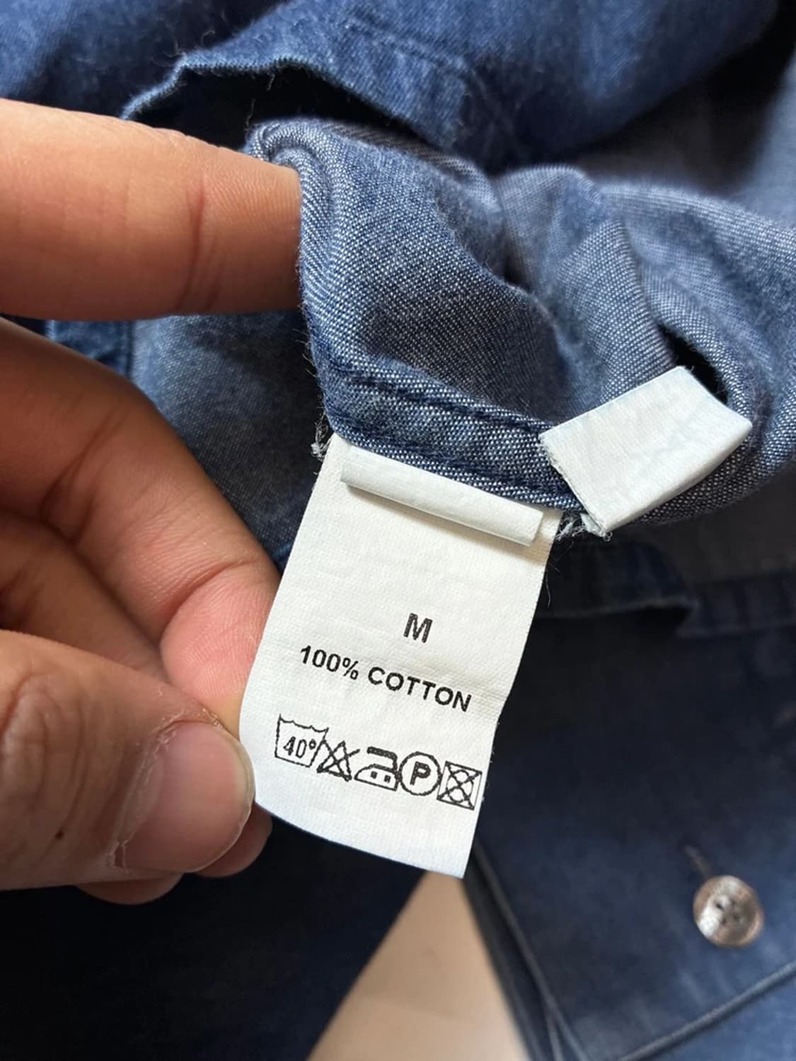 입생로랑 00's 자수 로고 데님 셔츠 PN8337 상품이미지8