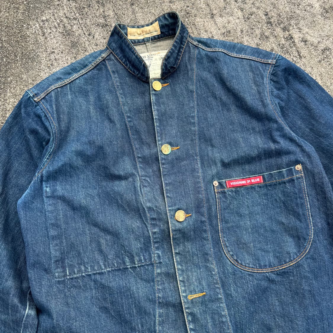 [M] Levis X Visionire 31 Blue 한정판 데님 자켓 상품이미지5