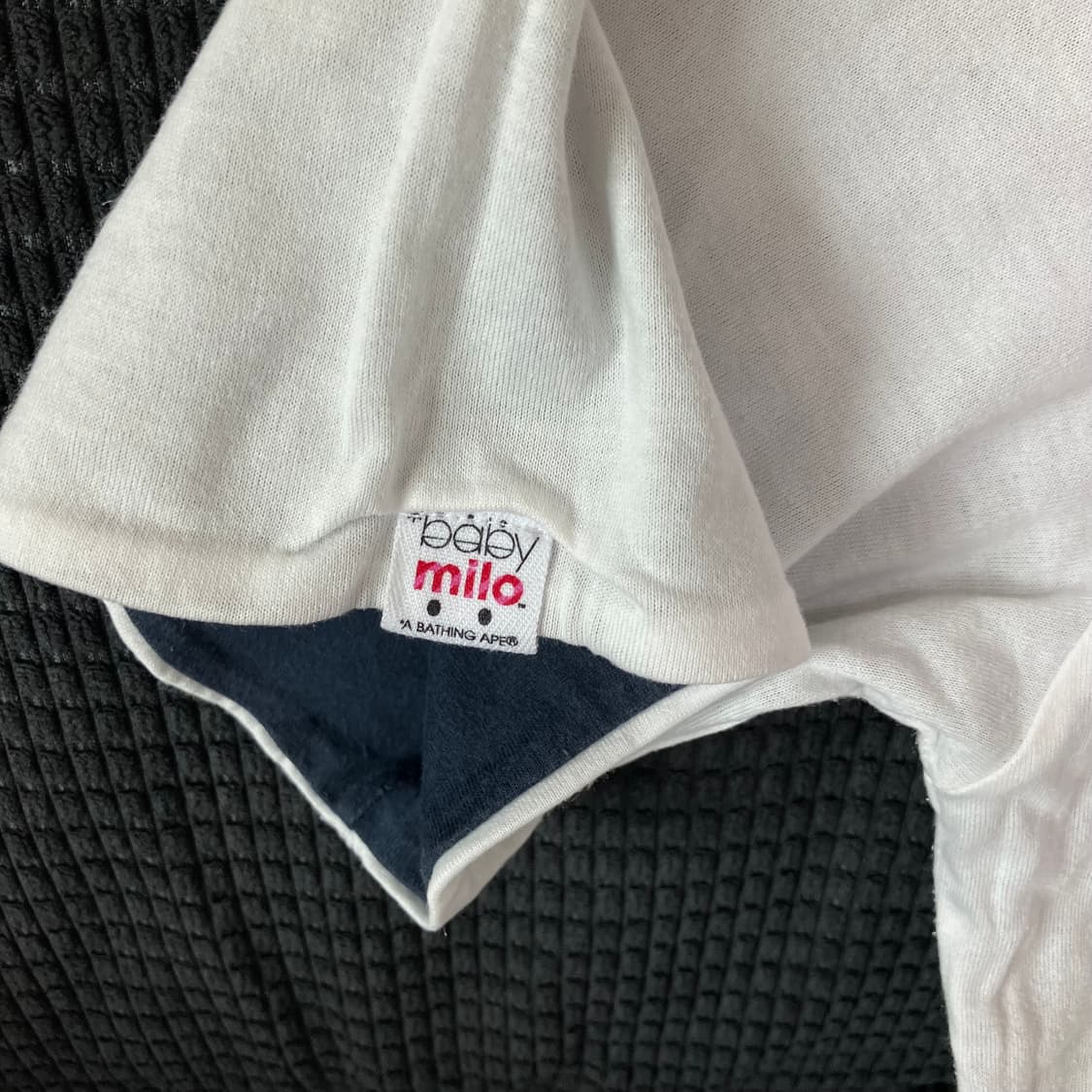리버시블 베이비 마일로 양면 티셔츠 Navy/White 상품이미지7