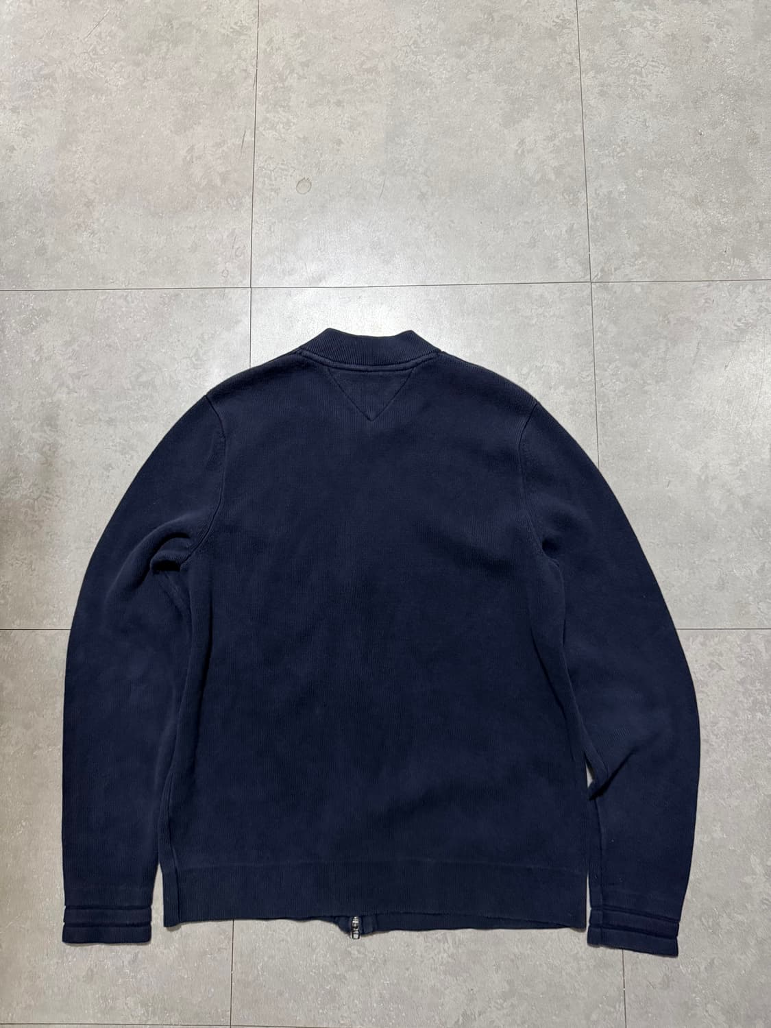 타미힐피거  네이비컬러 빈티지  코튼  니트 풀집업 자켓 95 size  상품이미지8