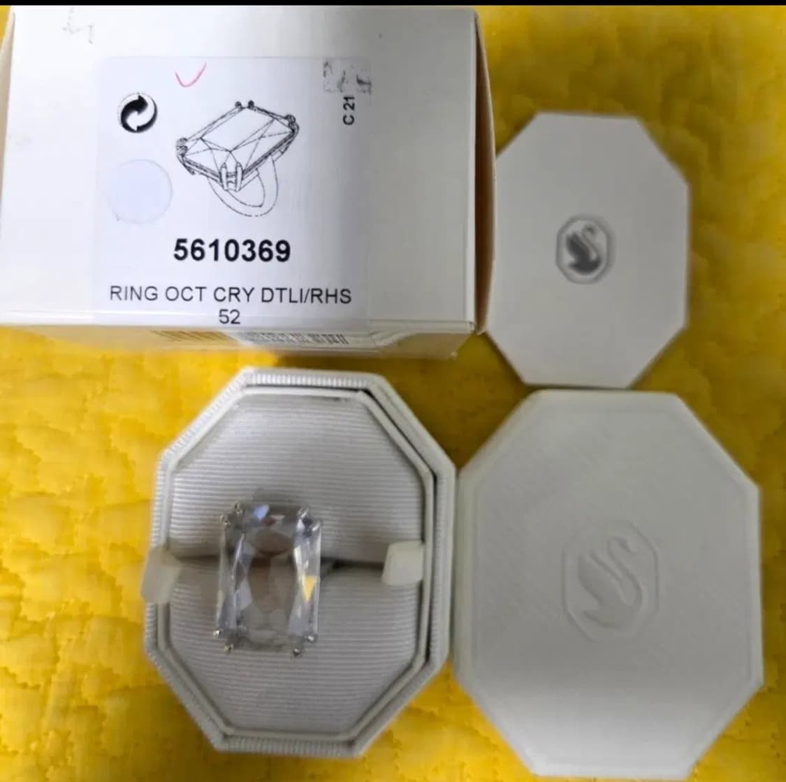 새제품)스와로브스키 메스메라 반지 52호 정품 상품이미지6