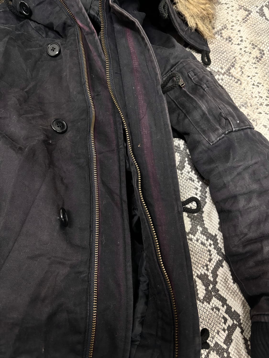 N2B Hoodie Fur&Zip Detail Jacket 상품이미지8