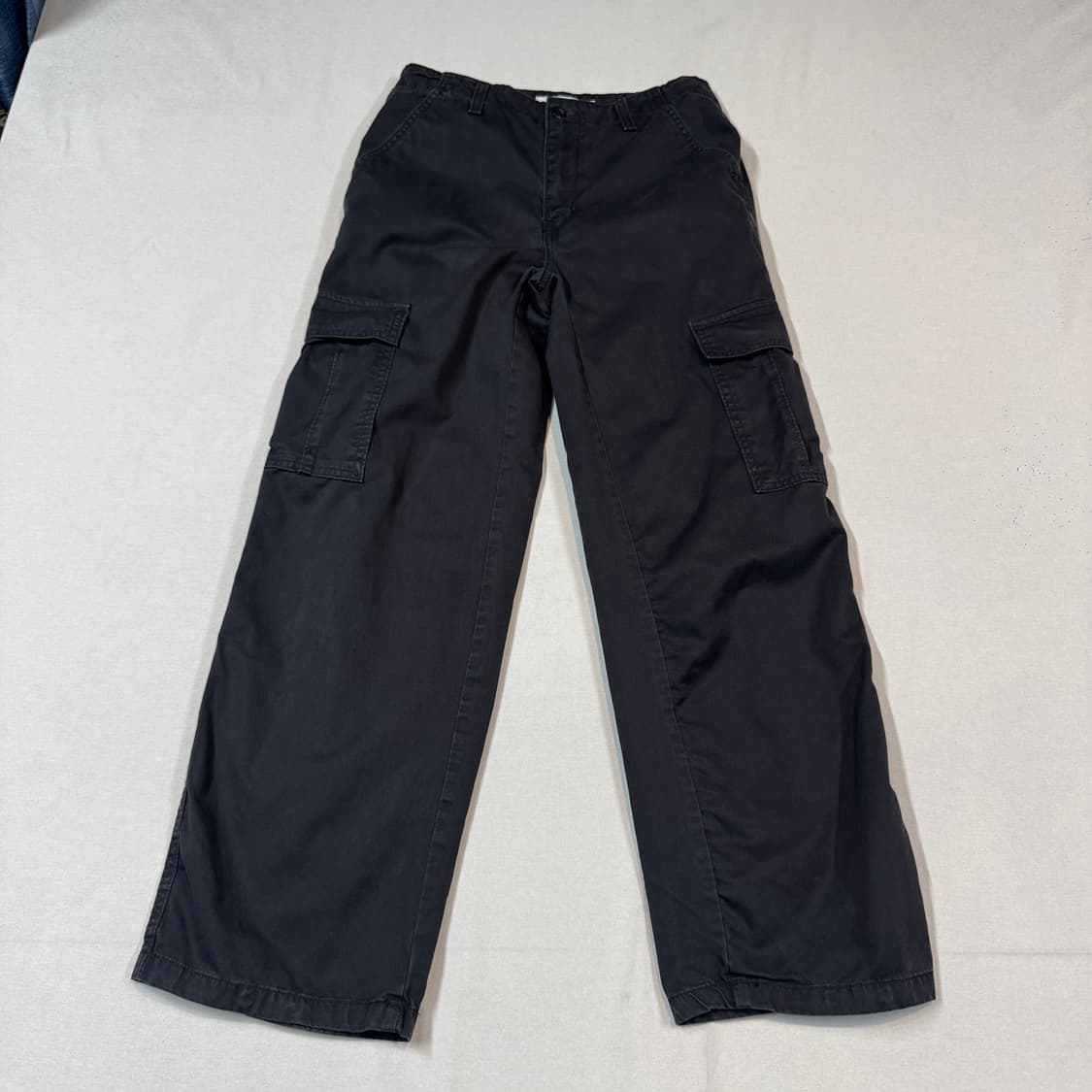 28inch) 리바이스 블랙 배기 카고 팬츠 면바지 상품이미지3