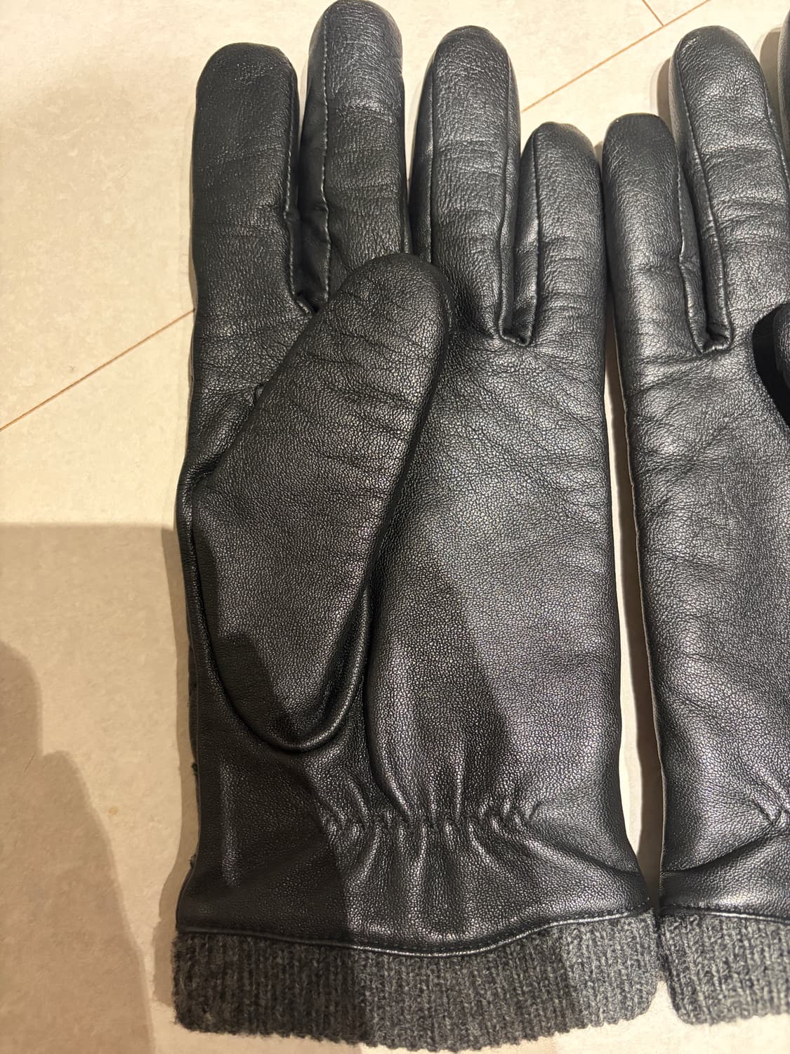 폴로 랄프로렌 퀄팅 가죽장갑 블랙 m  상품이미지9