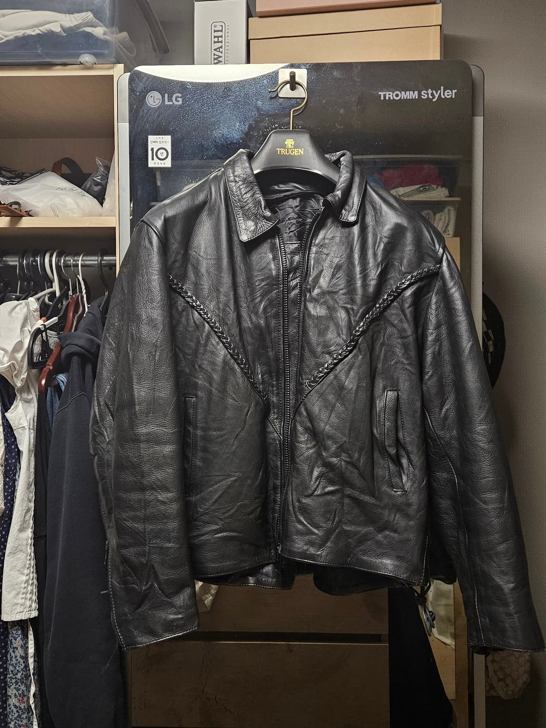 USA 빈티지 웨스턴 싱글라이더 가죽 상품이미지1