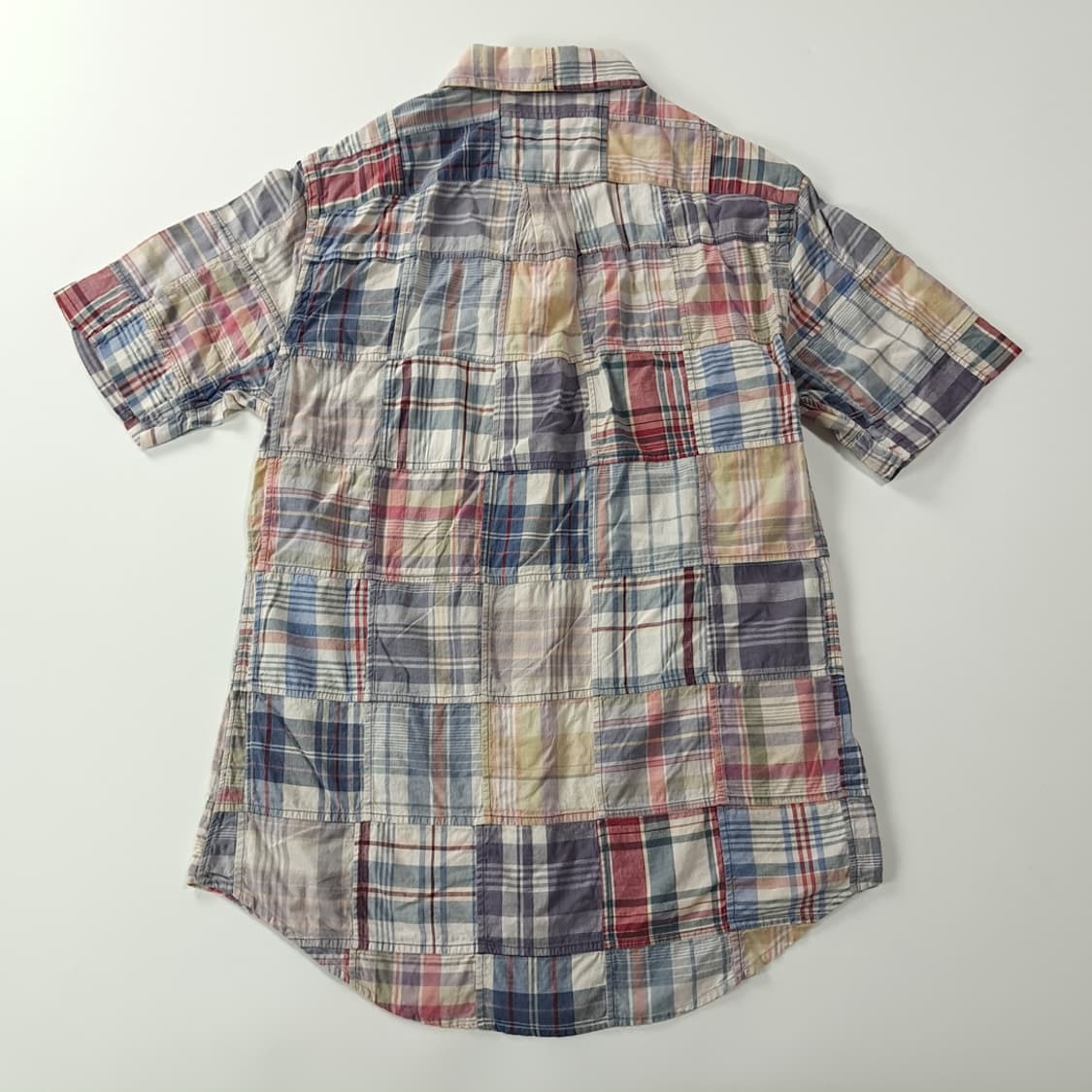 CK212 M 폴로 00s 패치워크 마드라스체크 반팔 셔츠 남방 상품이미지7