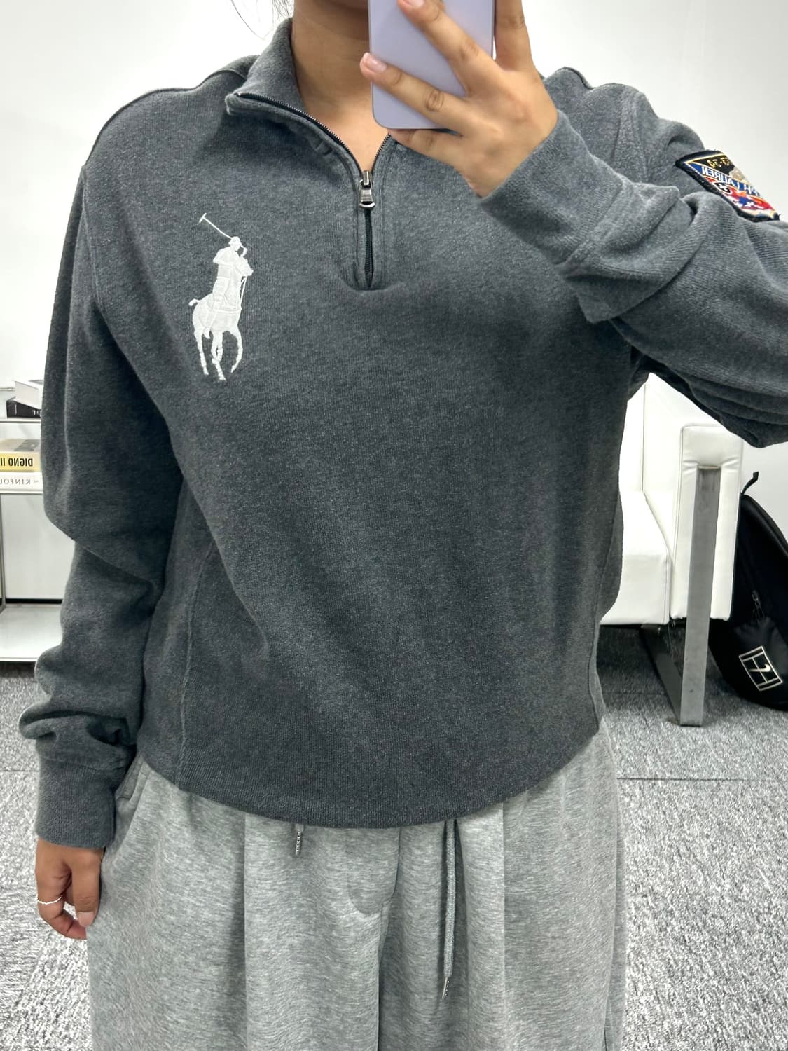 폴로 랄프로렌 빅포니 하프집업 M 상품이미지1