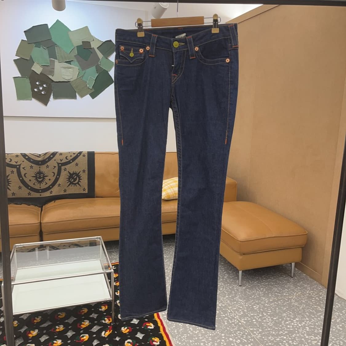 트루릴리전 빌리 올드스쿨 레트로 로우라이즈 데님팬츠 28 C07317 상품이미지3