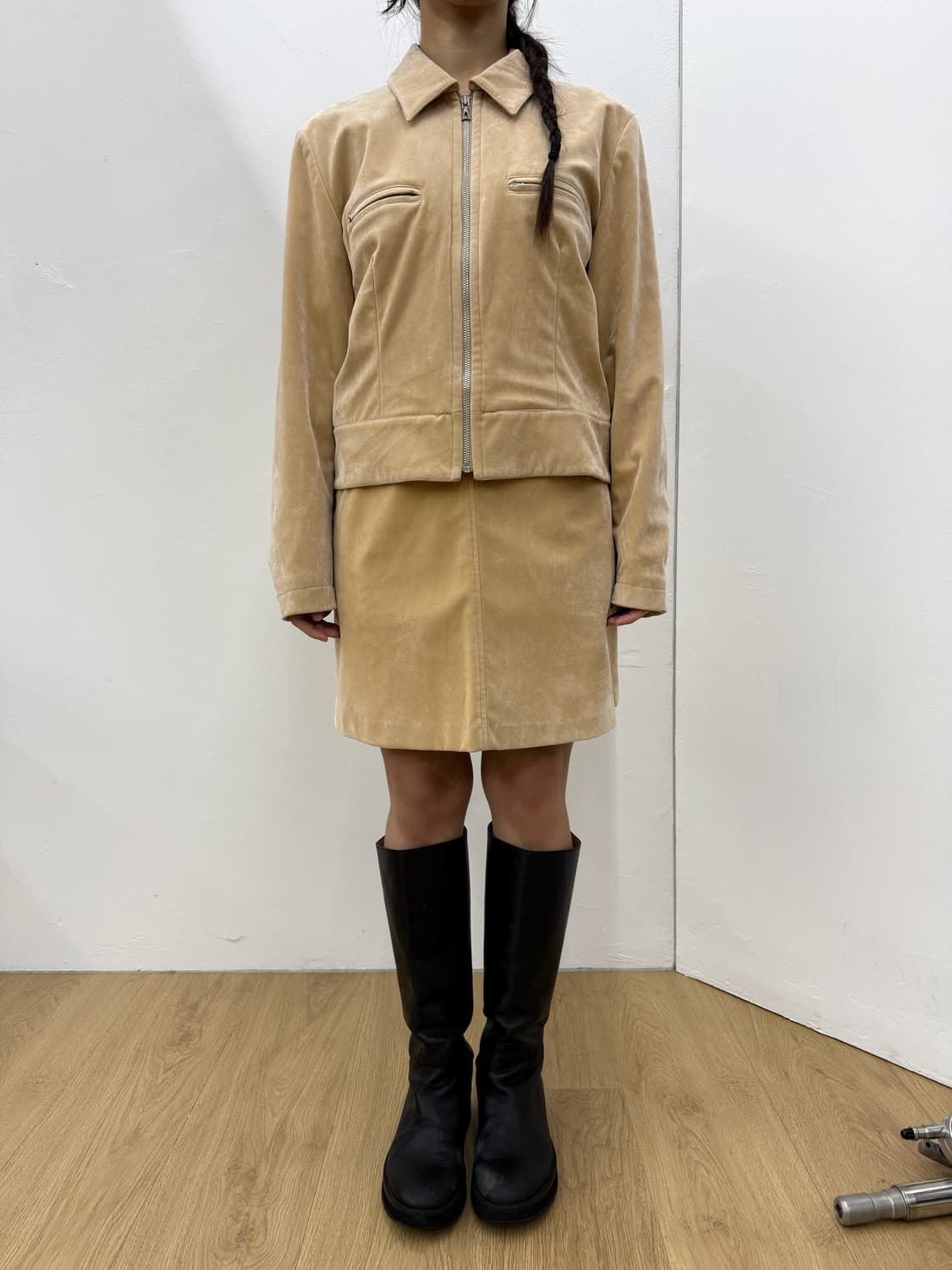 90's helmut lang velvet set 상품이미지3