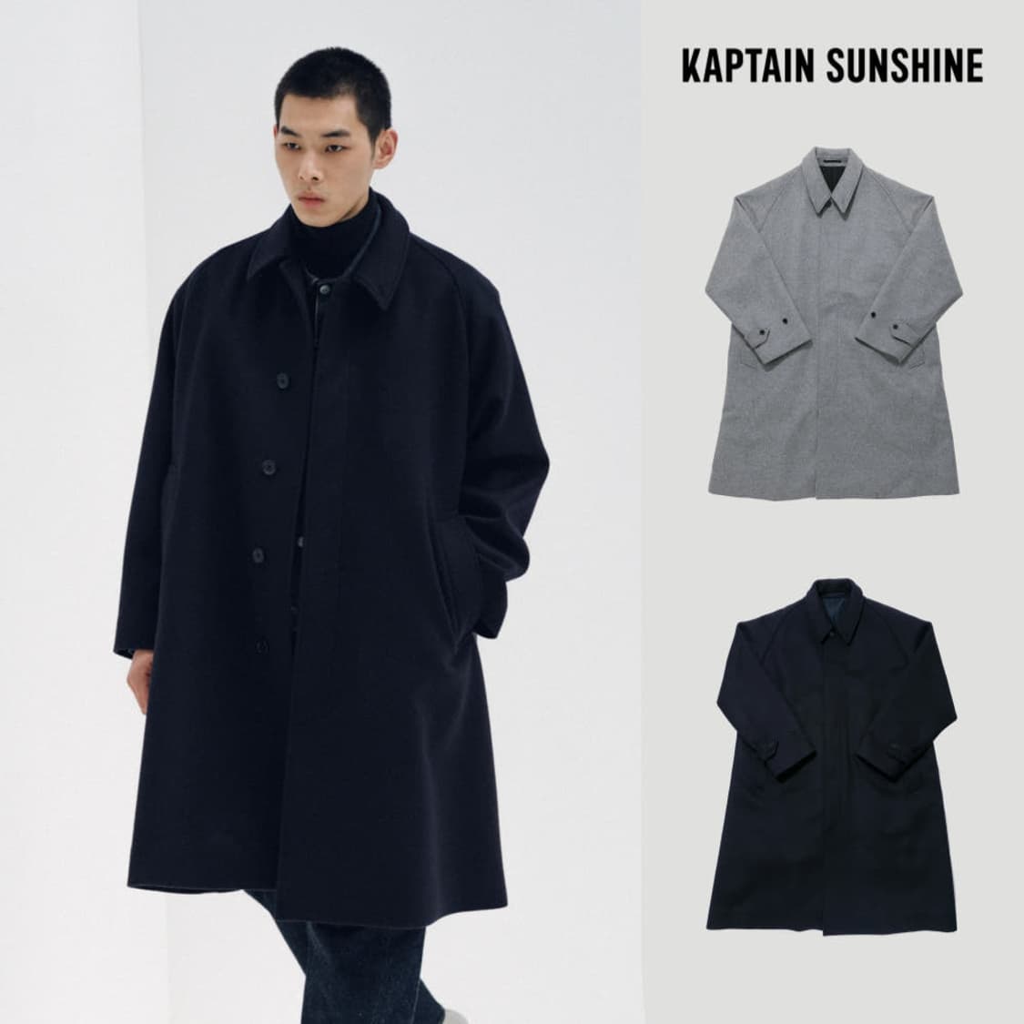 캡틴선샤인 워커코트 캐시미어 탑 그레이 5 새상품 상품이미지2