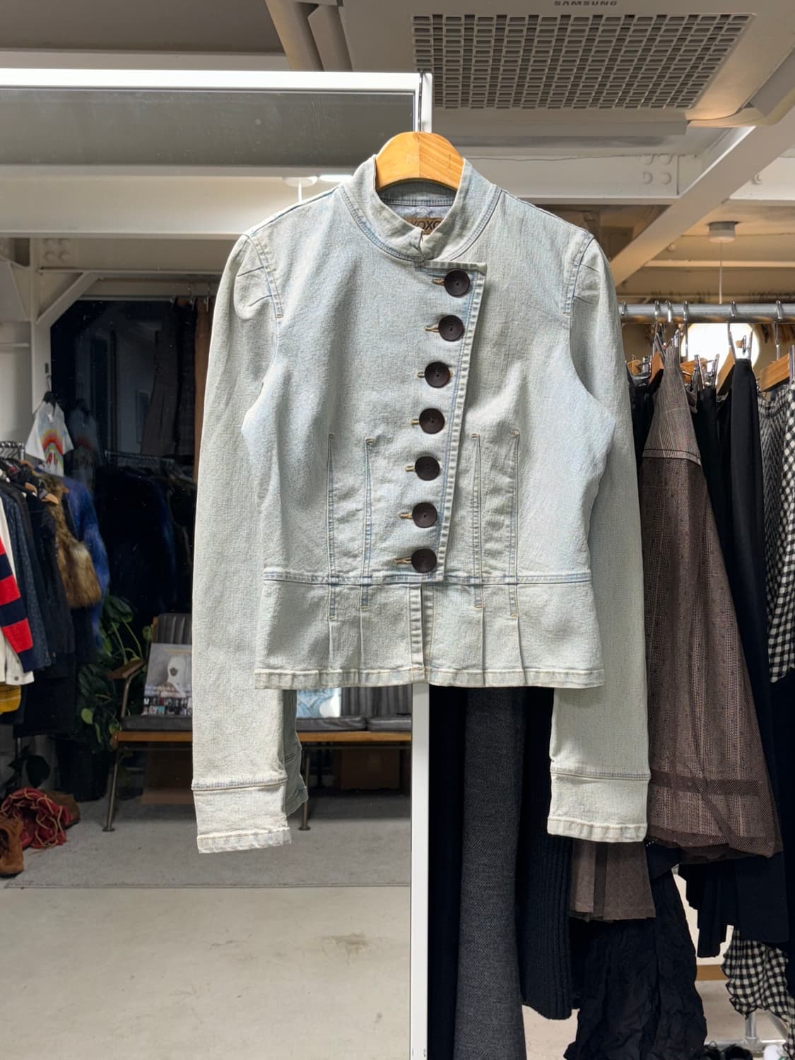 빈티지 데님 나폴레옹 자켓 상품이미지1