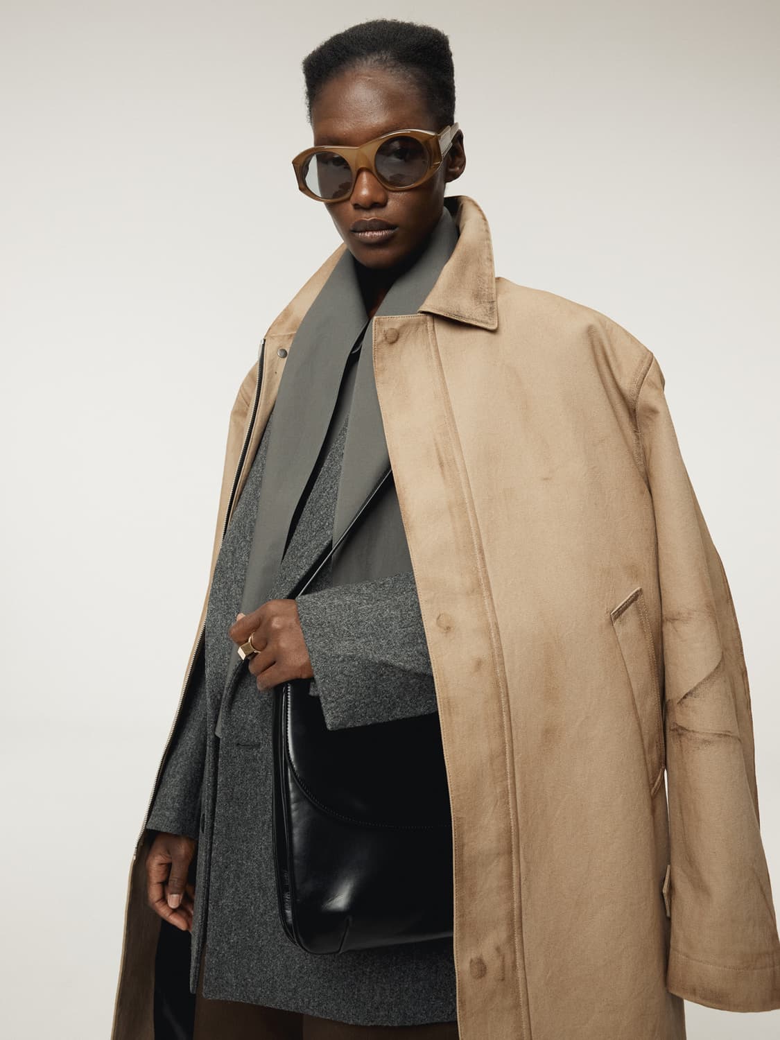 렉토 RECTO 빈티지 이펙트 코튼 코트 데저트트ㅛ 표 상품이미지2