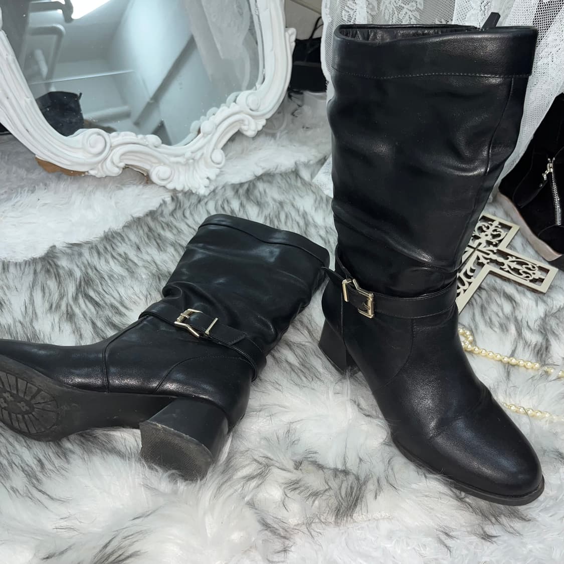 빈티지 블랙 부츠 상품이미지2