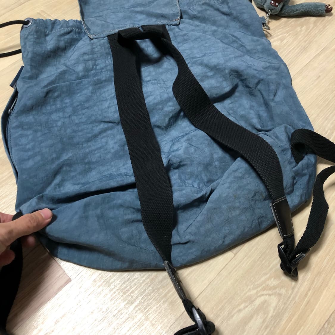 (ONE SIZE) 키플링 Y2K 허니비 복조리 백팩 파스텔 블루 키플링 상품이미지10