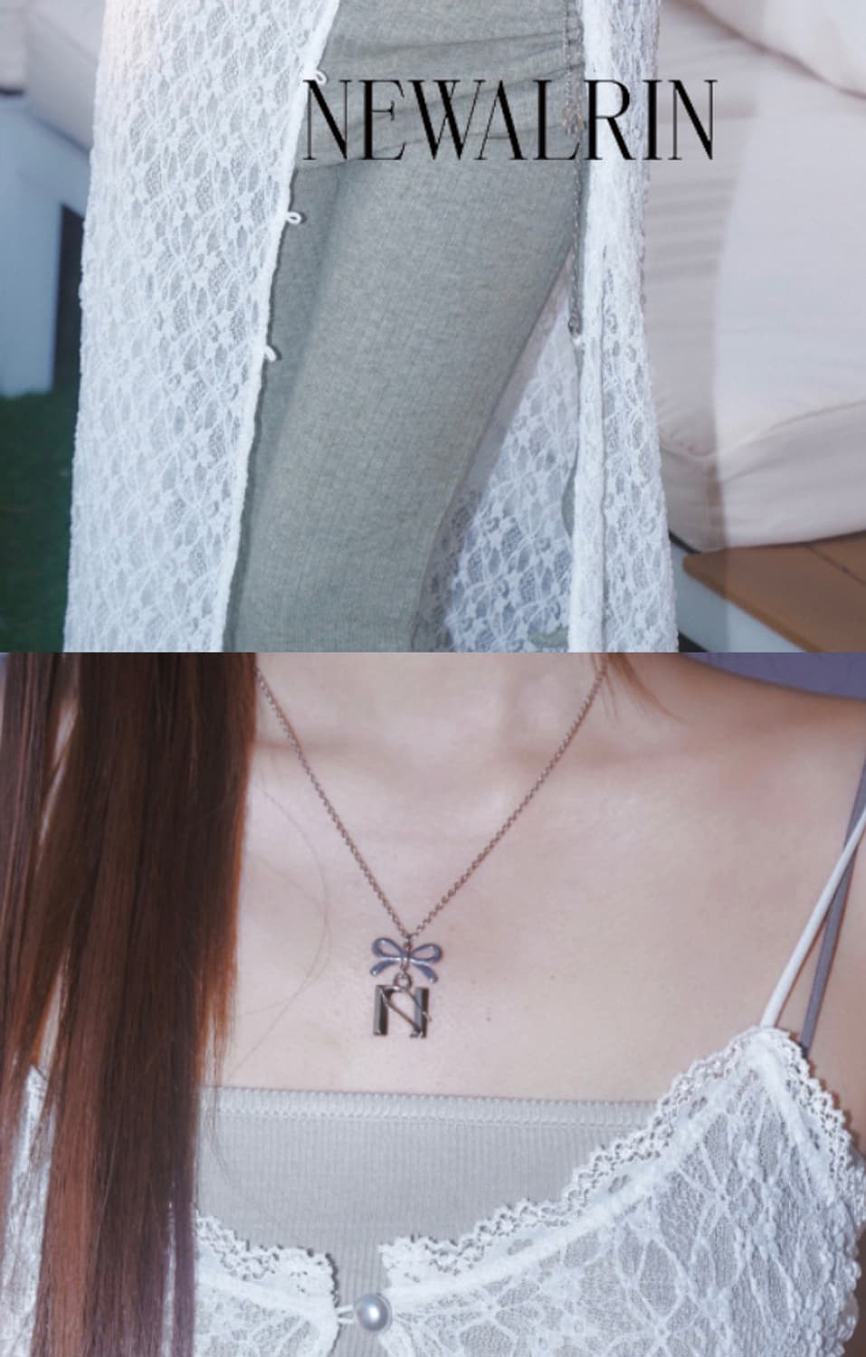 뉴얼린 리본 목걸이 상품이미지1