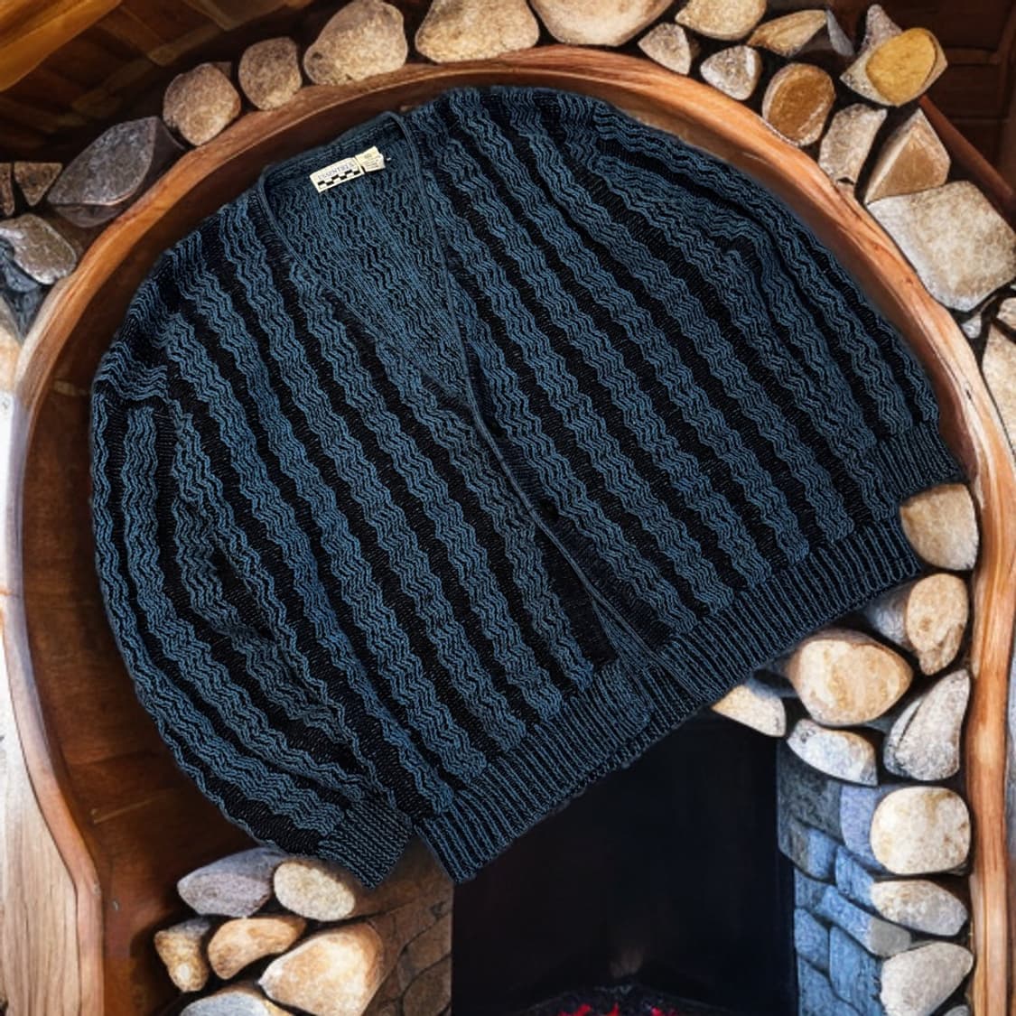 Essentiels 에스닉 니트 가디건 (XL-XXL) 상품이미지1