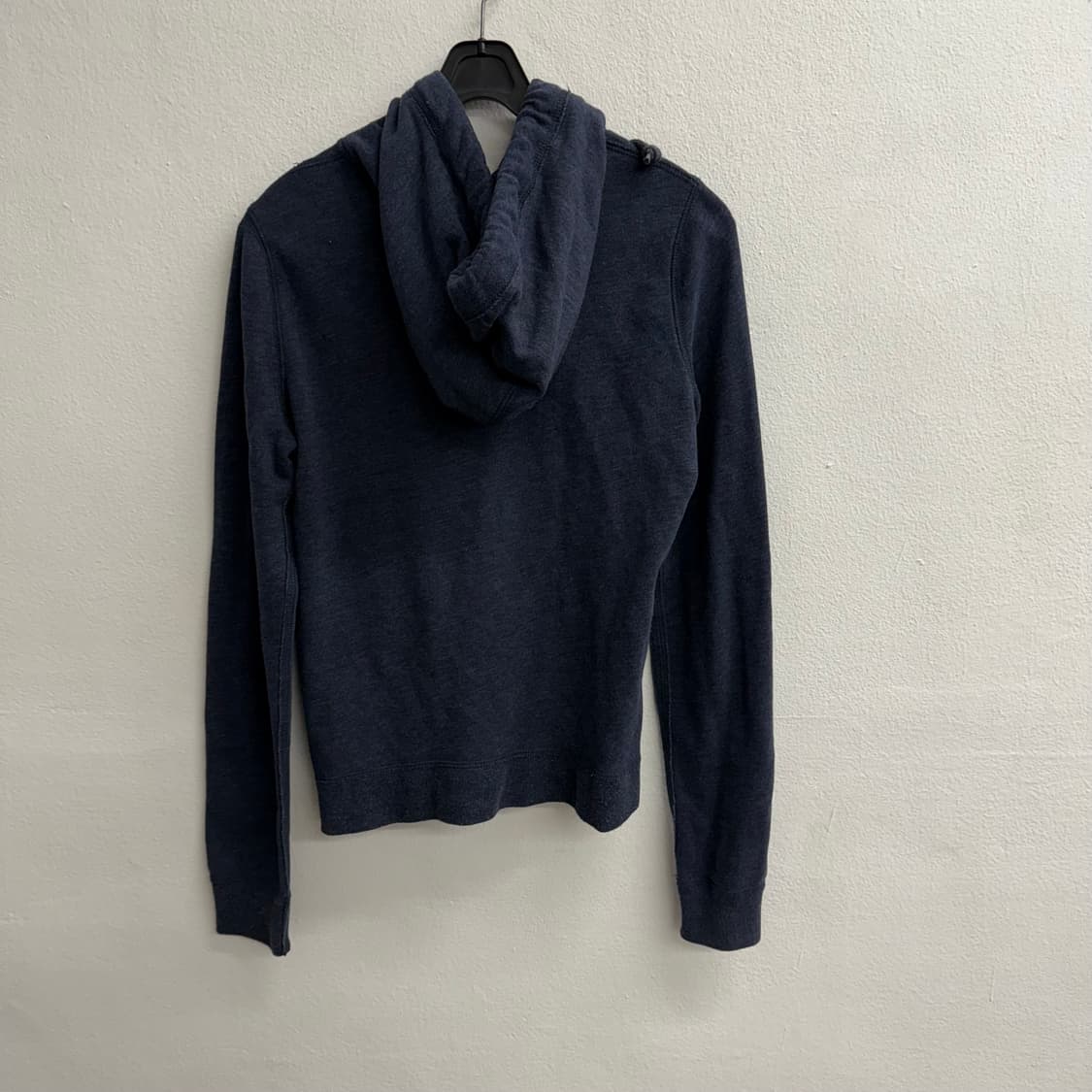 아베크롬비 핑크 폰트 NY 네이비 후드집업 S 상품이미지3