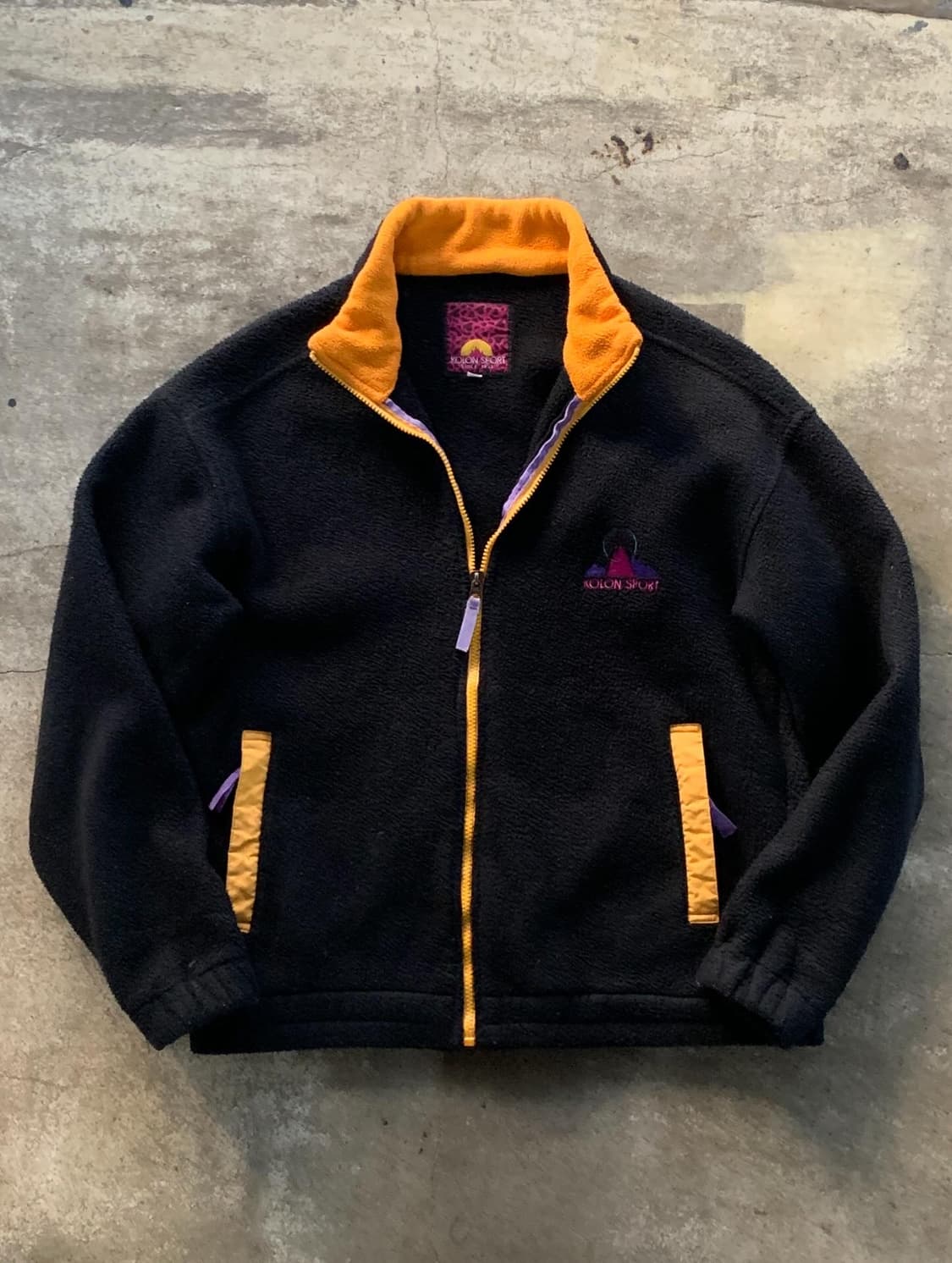 90s 코오롱 스포츠 폴라텍 플리스 집업 자켓 상품이미지1
