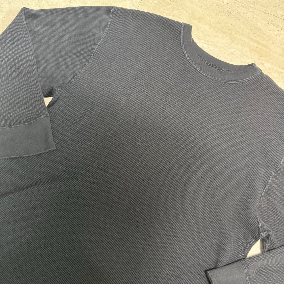 [2XL] 슈프림 헤인즈 써멀 크루 블랙 상품이미지5