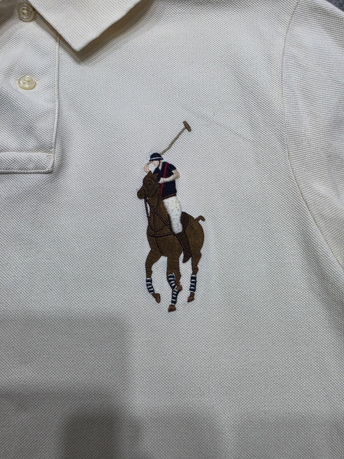 폴로 랄프로렌 멀티포니 빅포니 커스텀핏 PK 카라 반팔티 M 상품이미지4