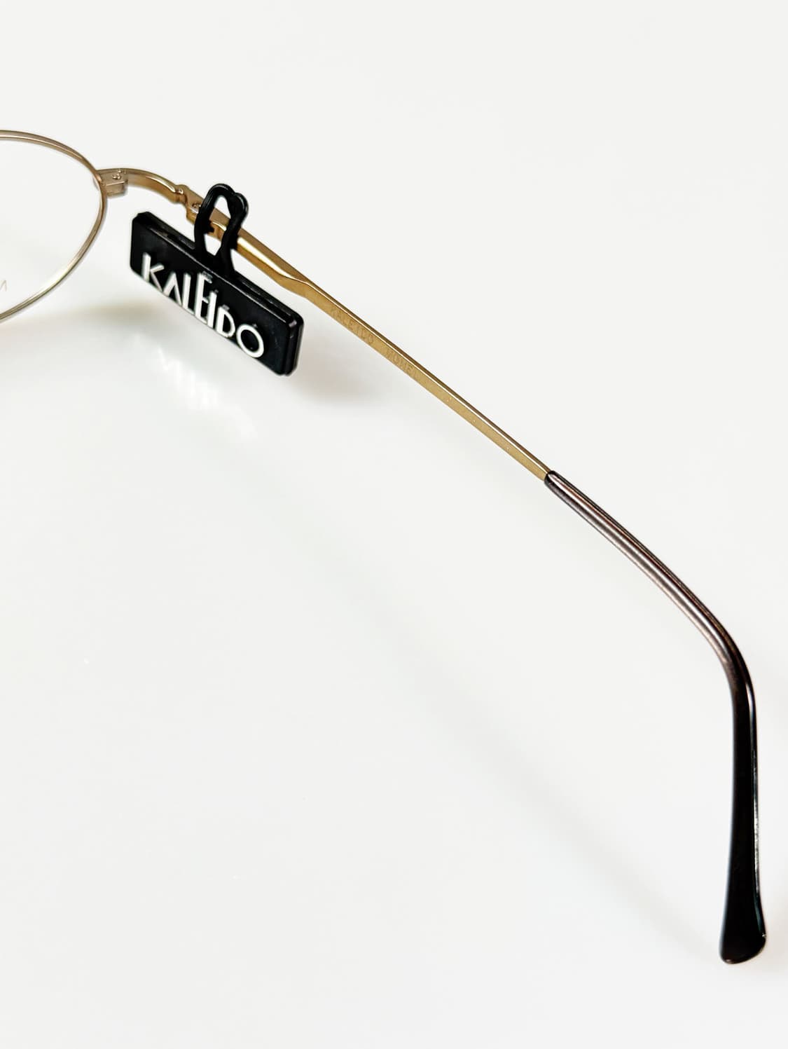 90s KALEIDO 슬림 오벌 골드 메탈 빈티지 안경 상품이미지6