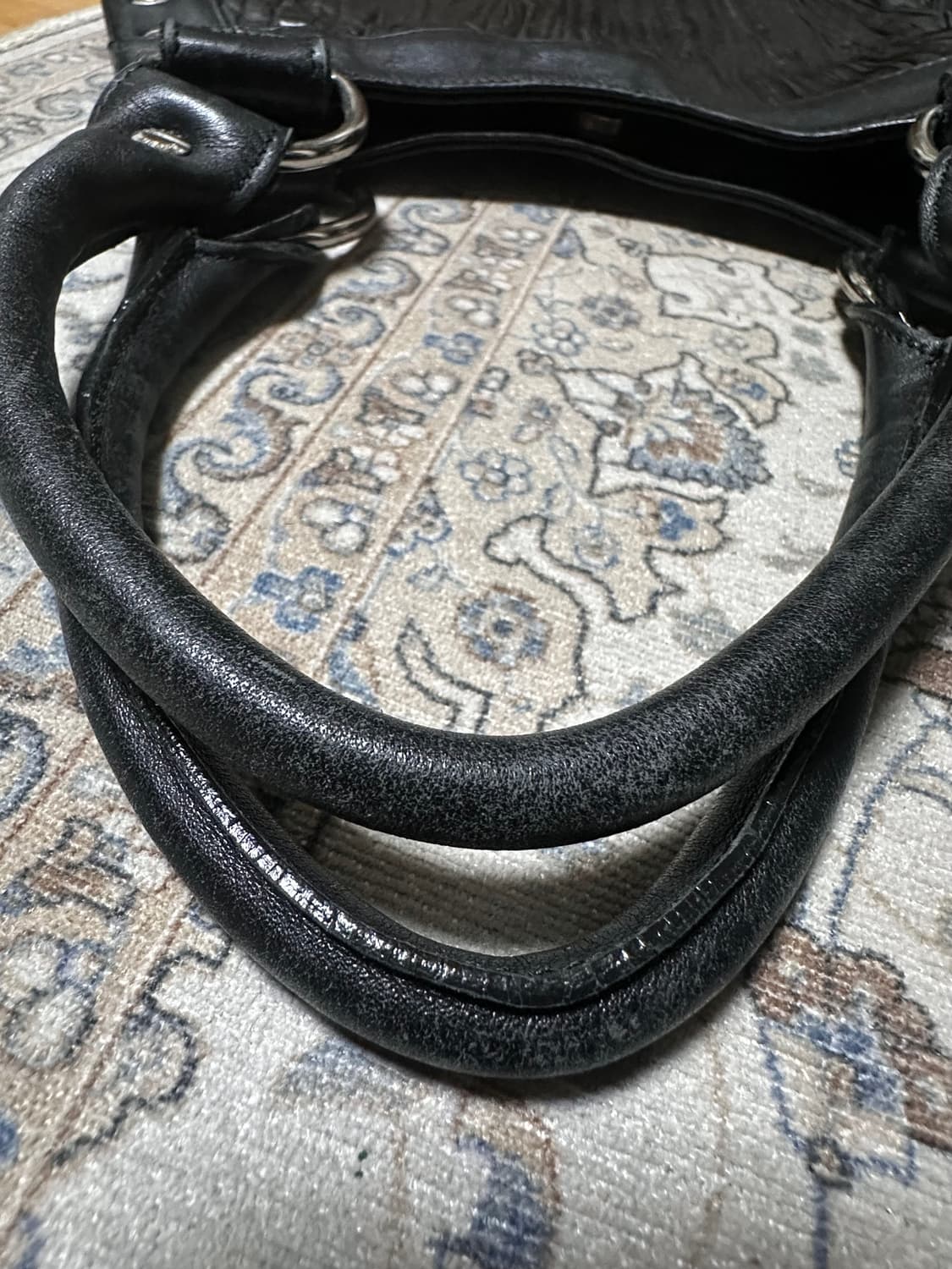 빈티지 양가죽 가방 펑크 가방 숄더백 블랙 유니크  상품이미지4